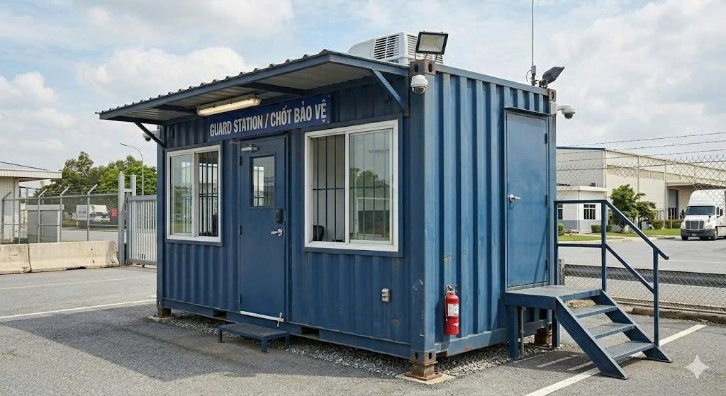 Container Văn Phòng 20 Feet Xanh Dương